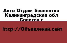 Авто Отдам бесплатно. Калининградская обл.,Советск г.